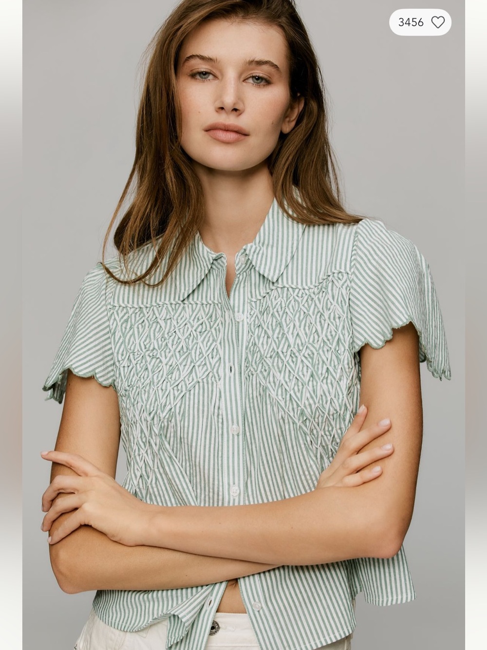 Mauve Scalloped Swing Top